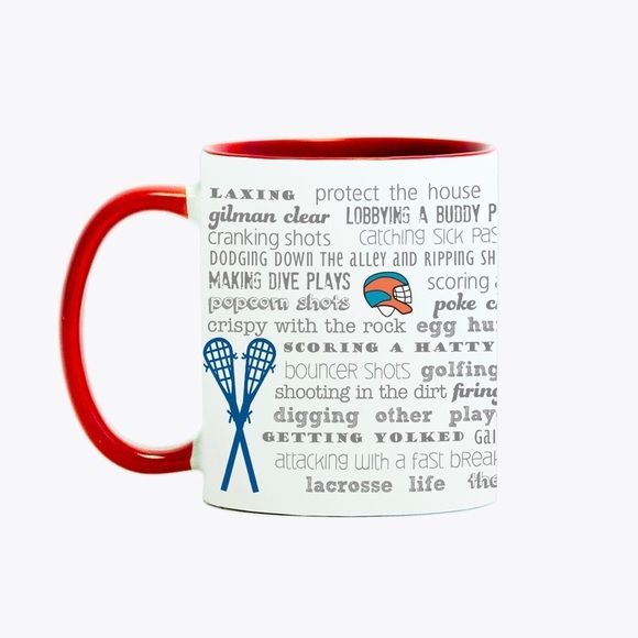 LACROSSE Life Mug Gift for Coach Lax Player Fan NEW NWT - Picture 1 of 2